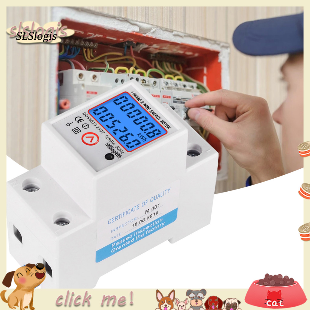 SGW_ Multifunction Electricity Meter for Indoor LCD Display Electric ...