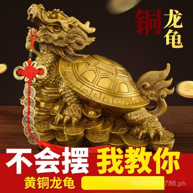 Money Turtle Copper Dragon Turtle Copper Ornament Decoration Dragon ...