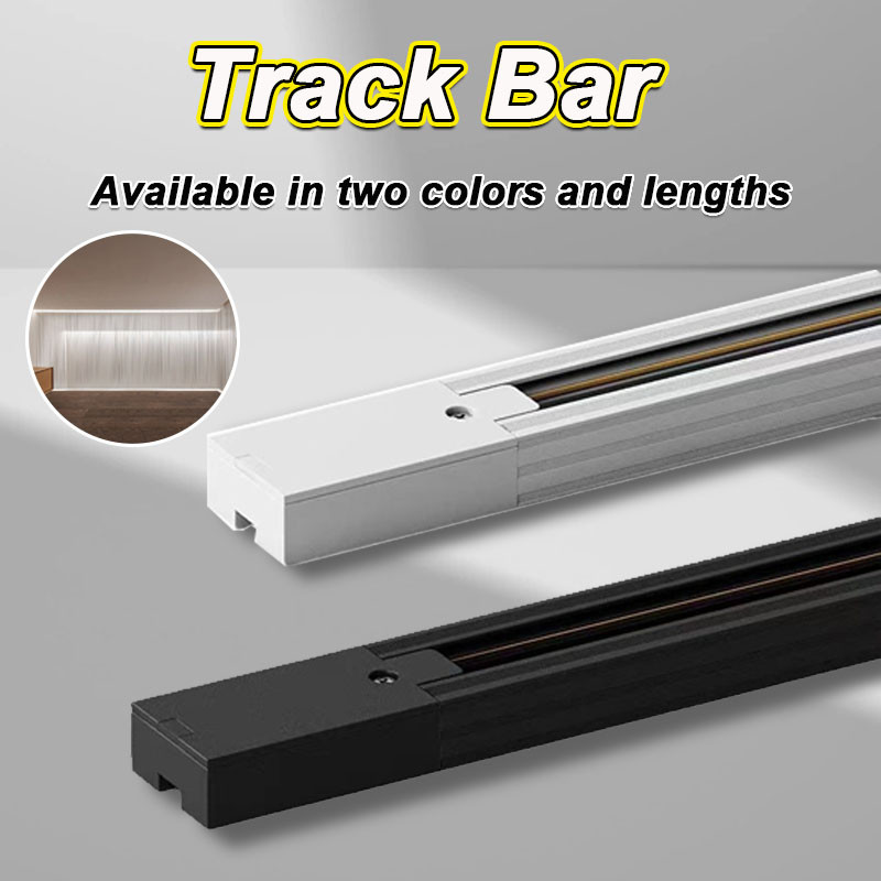Track Bar Black/White for LED Tracklight Spotlight 1 Meter and 1.5 ...