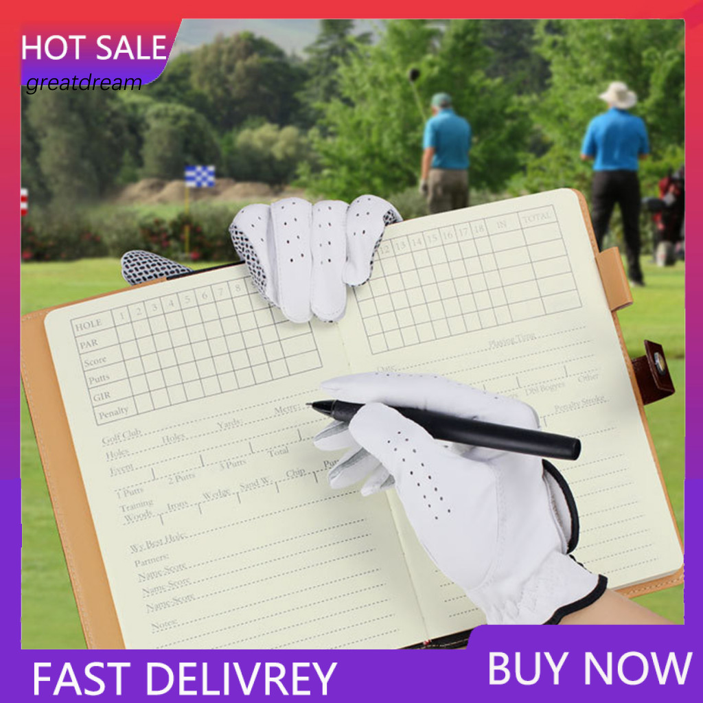 GR Scorecard Notebook Elegant Golf Scorecard Case Waterproof Golf ...
