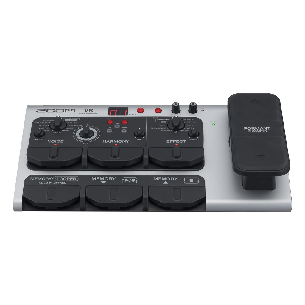 ZOOM V6-SP Vocal Processor Voice Effector Silver Microphone not ...