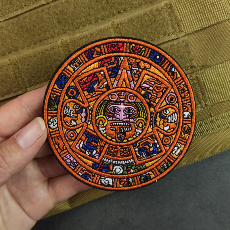 High-Quality Exquisite Embroidery Mystery Rune Velcro Badge Maya ...