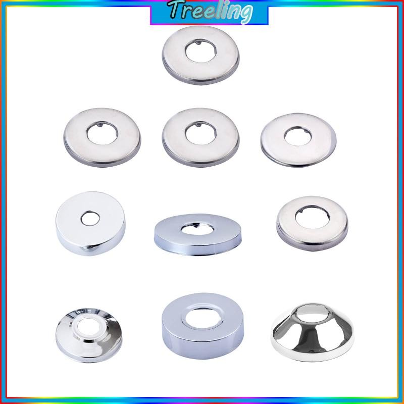 Jinyuanchao 4-Pack Split Escutcheon Plates – Stainless Steel Round Pipe Cover For 24mm Or 70mm Pipes, Self-Adhesive For Easy Installation