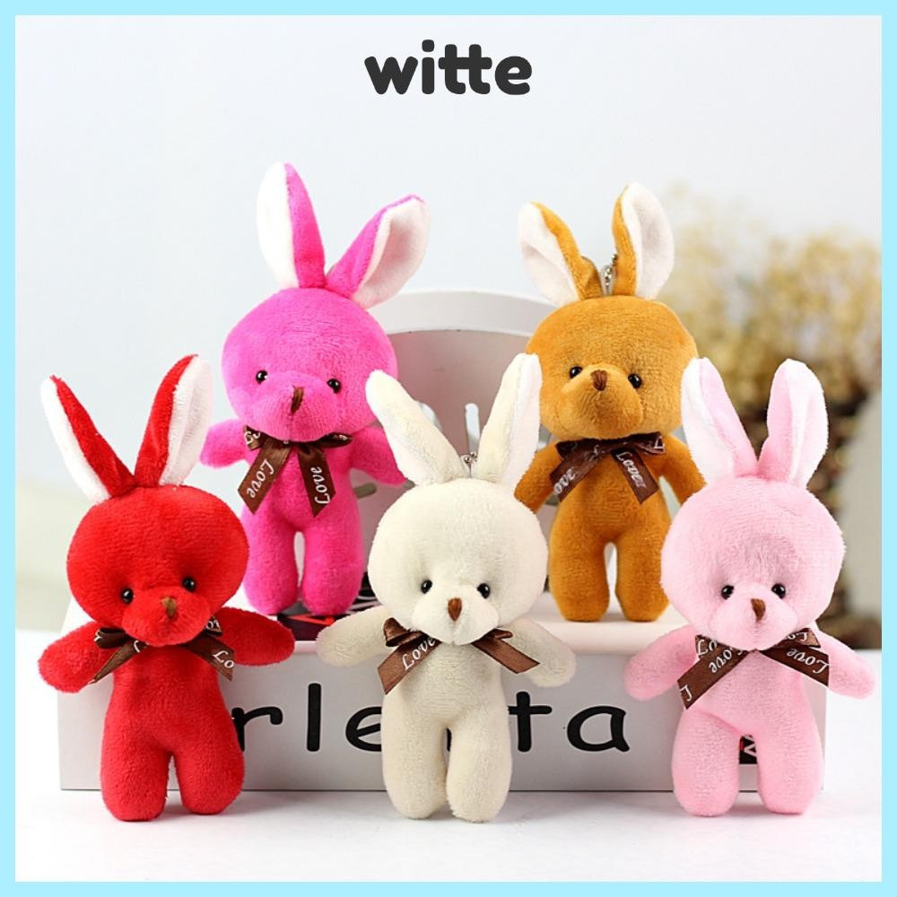 WITTE Mini Teddy Dolls, 16cm with Bow Tie Plush Bunny Toys, Soft ...