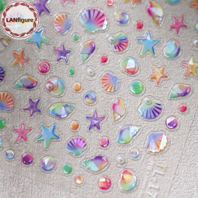 LANfigure Fany Beach Summer Dreamy Colorful Sea Snail Shell Conch Jelly ...