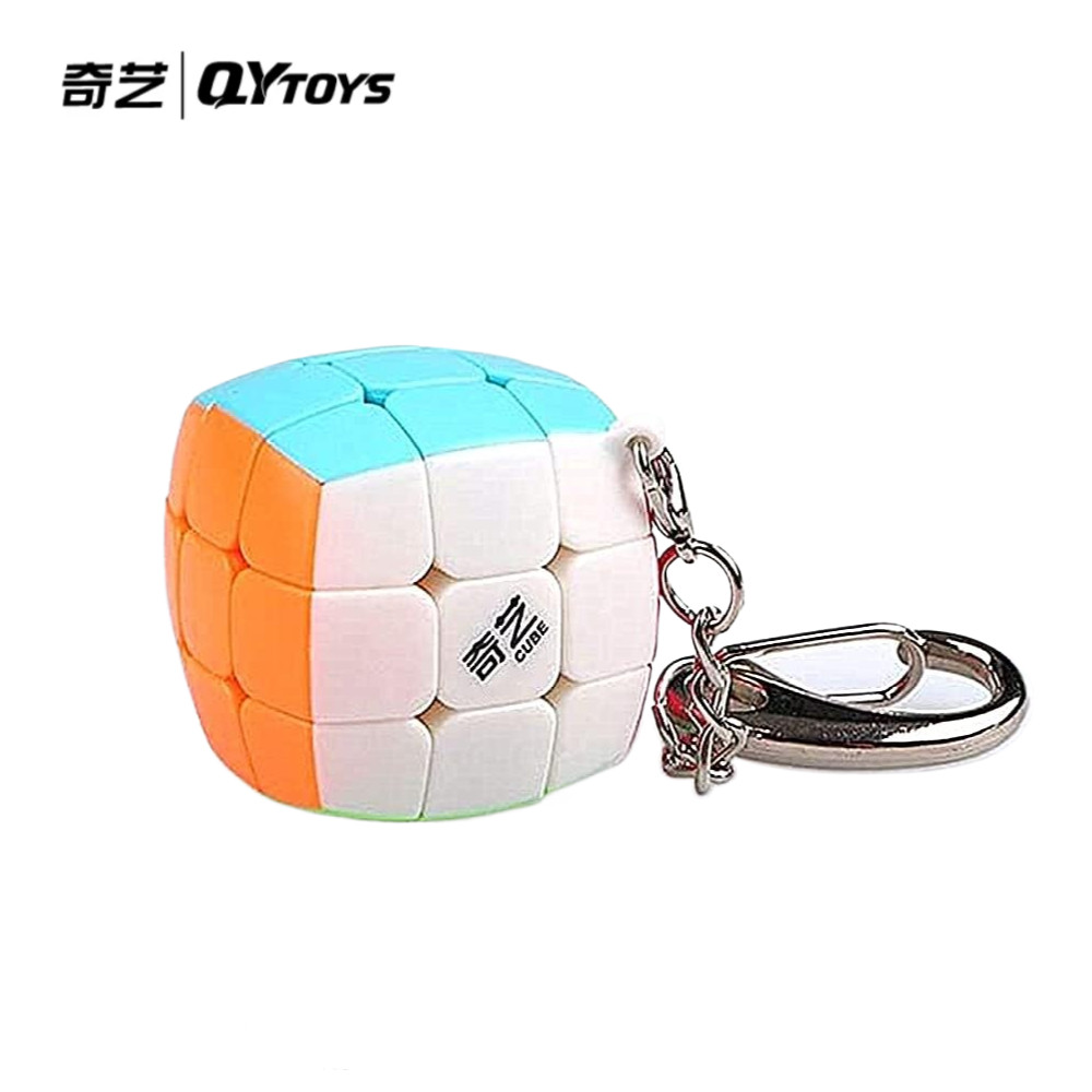 QY Toys Cube 3x3x3 Keychain Cube Mini 3x3 Speed Cube Keyring Puzzle ...