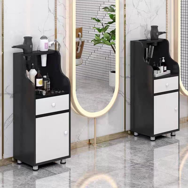 Salon Storage Cabinet with drawer Dryer Holders for Beauty shop tool  cabinet barber Floor Cabinet