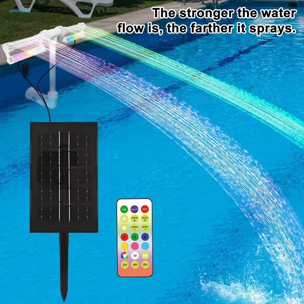 [Georgia] Swimming Pool Corner Coverage Fountain Timer-controlled Pool ...