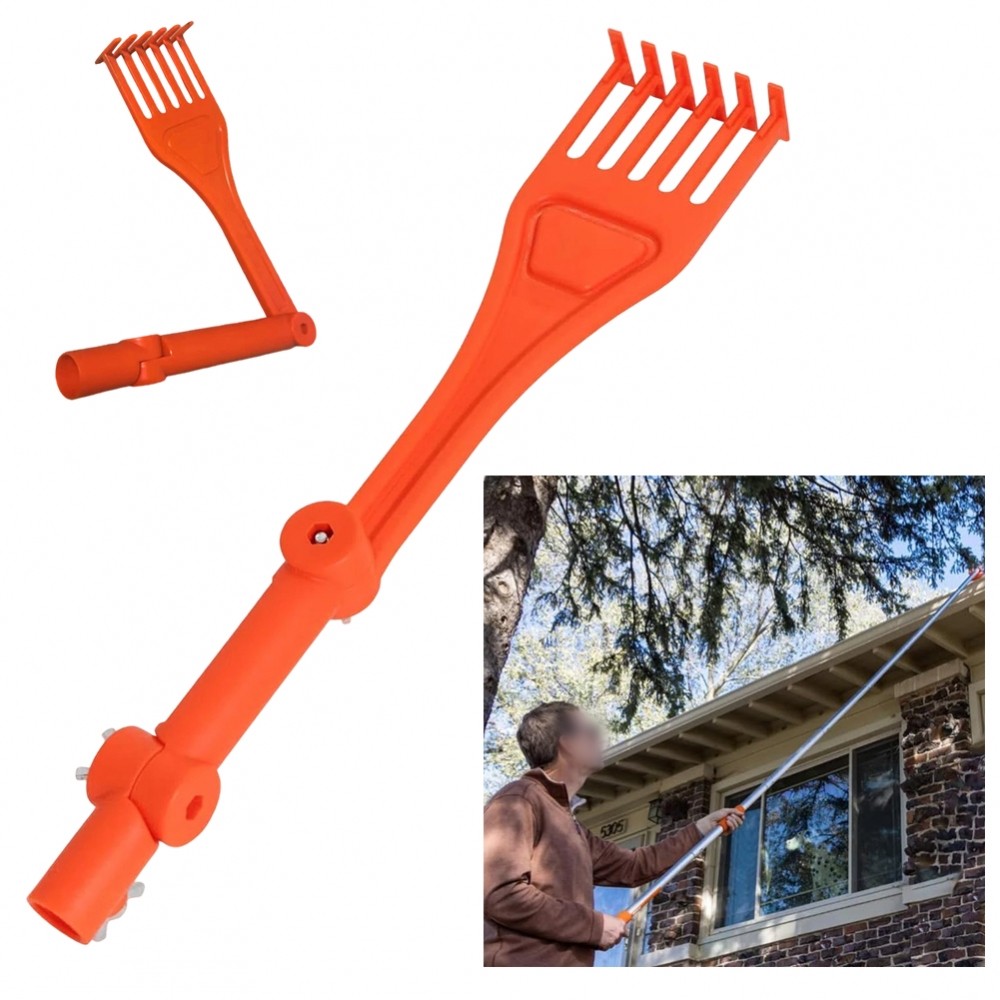 Garden Rake and Gutter Cleaner with Rotating Handle for Optimal ...