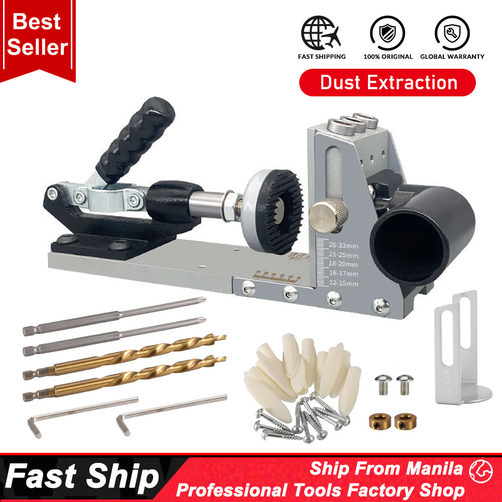 Upgraded Pocket Hole Jig With Dust Extraction Pocket Hole Drill Guide ...
