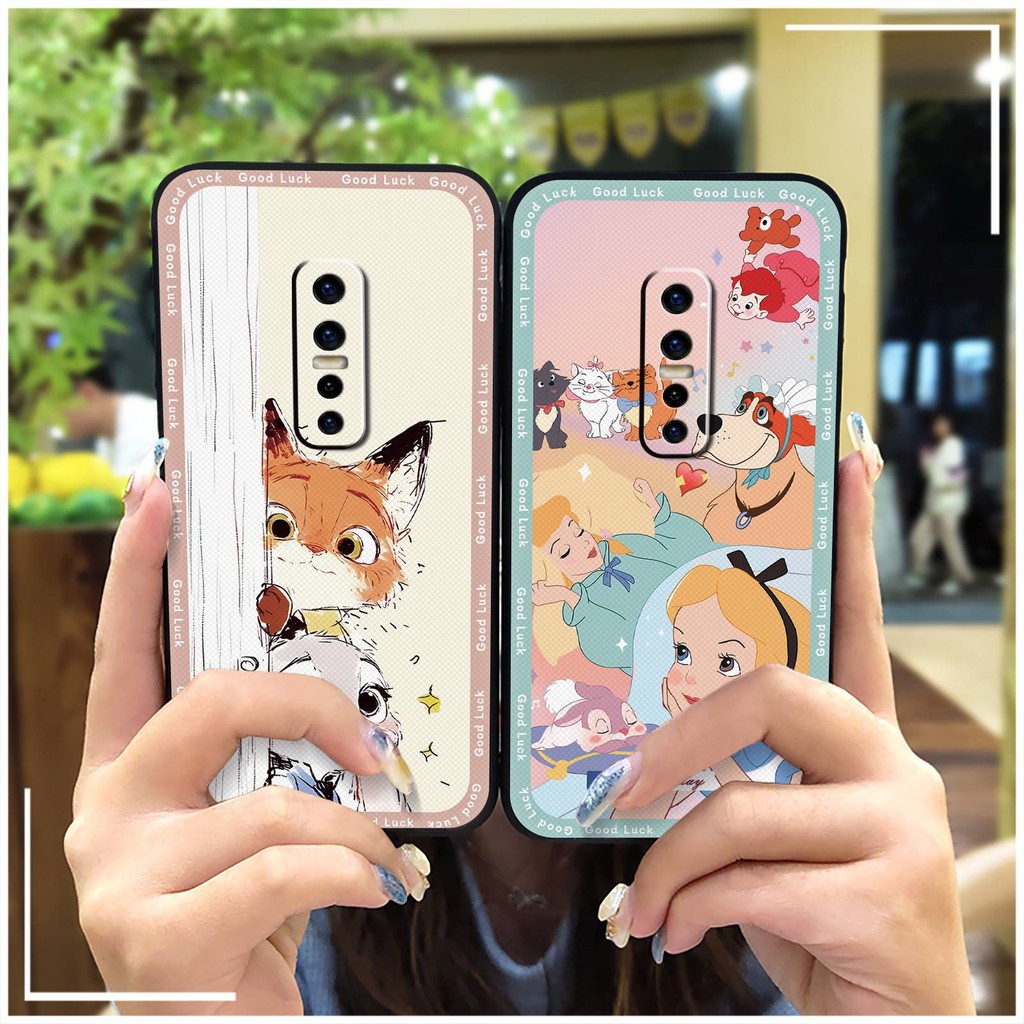 Durable Cute Phone Case For VIVO V17 Pro Soft case TPU Anti-dust Graffiti  Phone Pouch Shockproof Dirt-resistant Fashion Design Waterproof Back Cover 