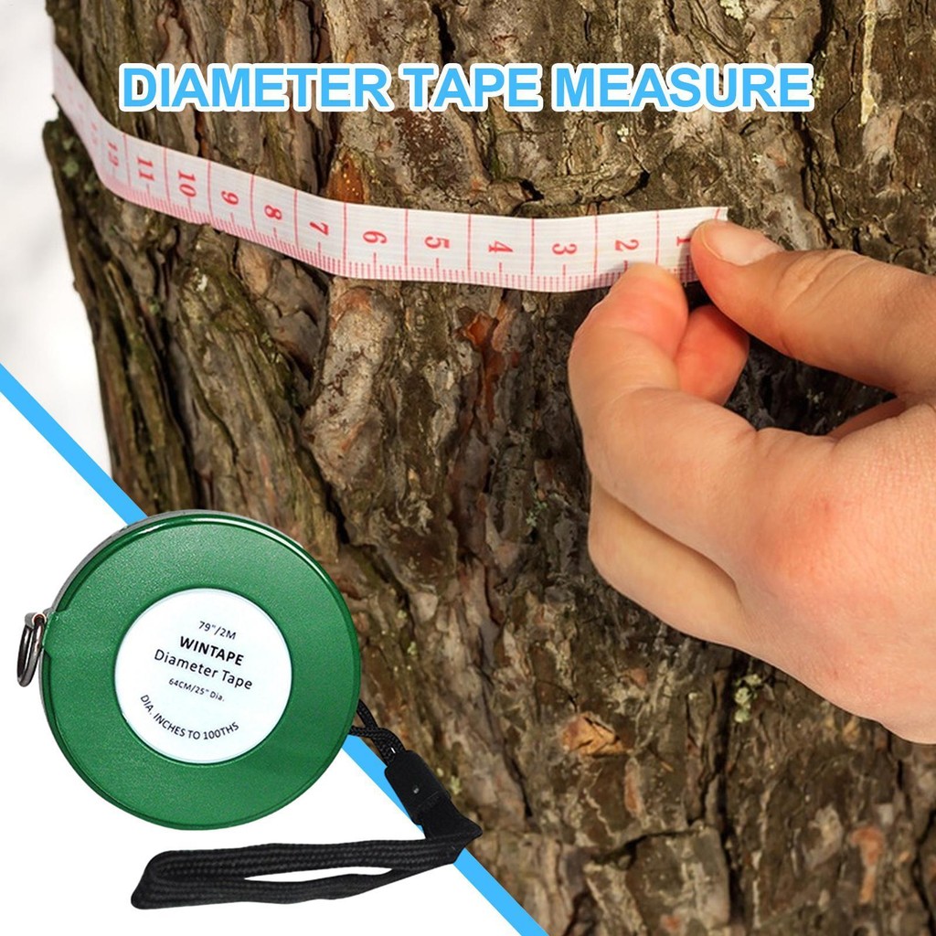 Tree Diameter Tape with Imperial and Metric Units PVC Soft Retractable ...