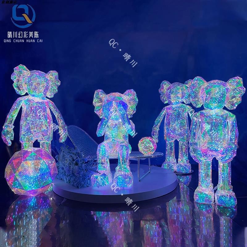 Giant Violent Bear Model Display with Lights kaws Decorative Fantasy ...
