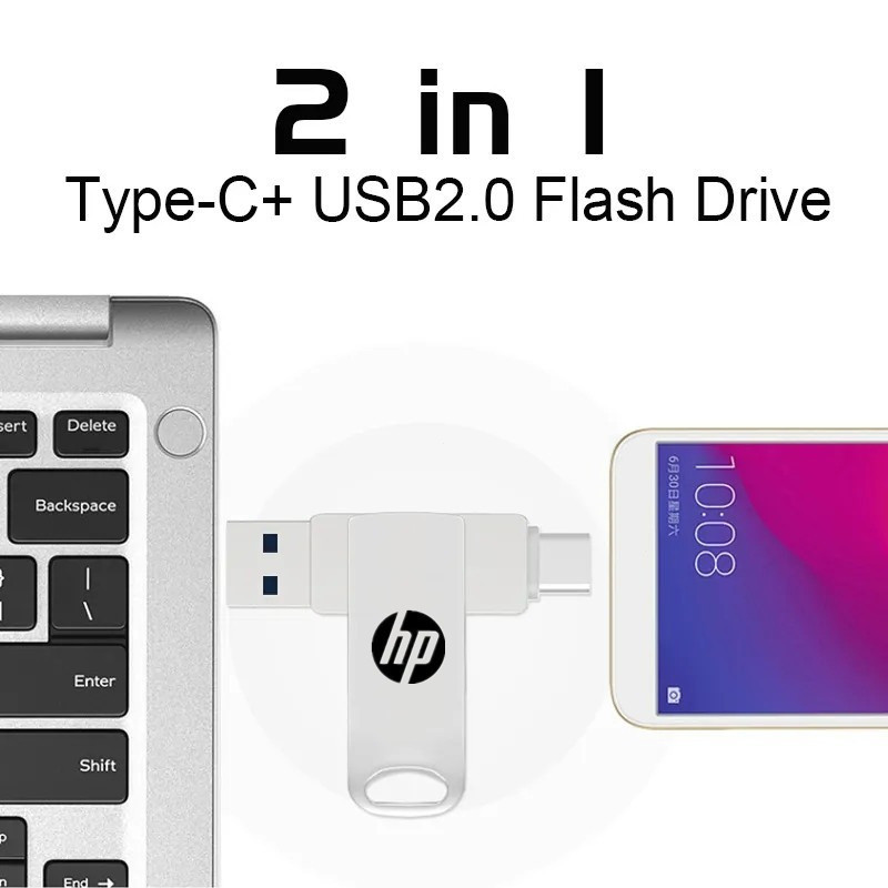 HP 3.0 OTG Metal hanging disk 2TB 1TB 512GB 256GB 128GB 64GB 32GB 16GB ...