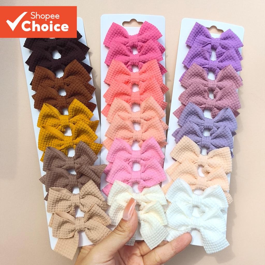 Babyhug Hair Bands and Bow Clips Set of 6 - Multicolour
