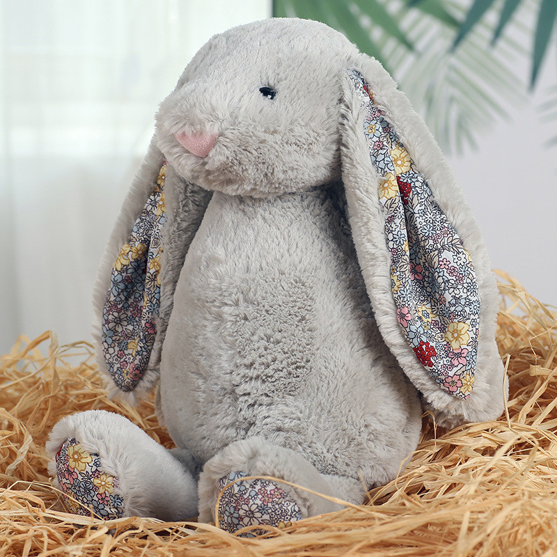 British Jellycat Bonnie Rabbit Plush Toy Doll Flower Cloth Lop-Eared ...