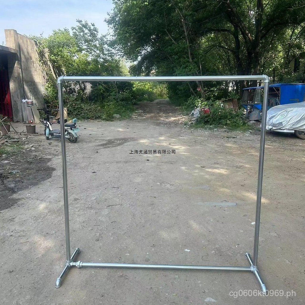 Floor-standing Clothing Rack Galvanized Pipe Drying Rack for Clothes ...