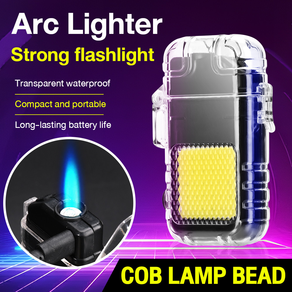 Arc Lighter Flashlight Electric Torch High Power Waterproof ...