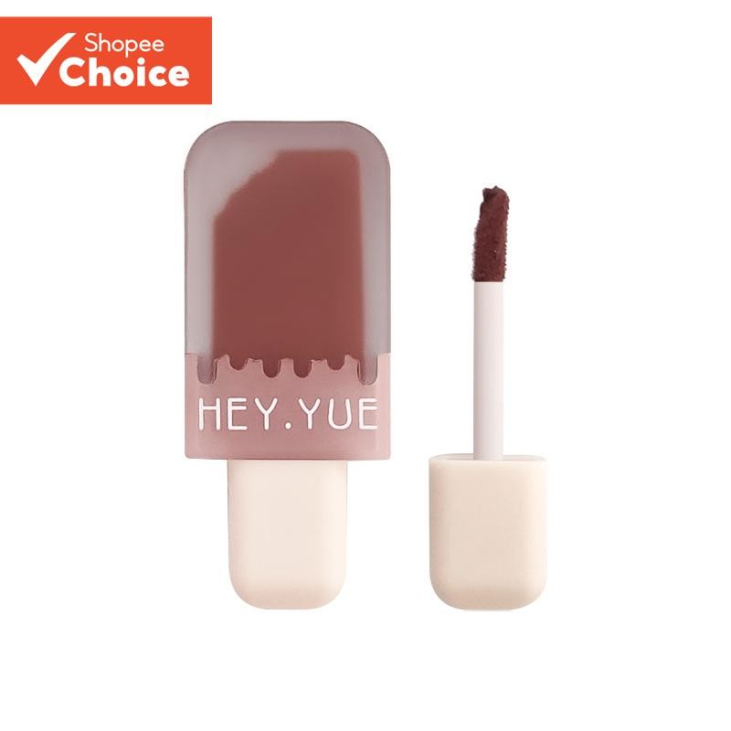 HEY YUE Ice Cream Lip Glaze Lipstick Velvet Matte Silky Lip Mud Lip ...