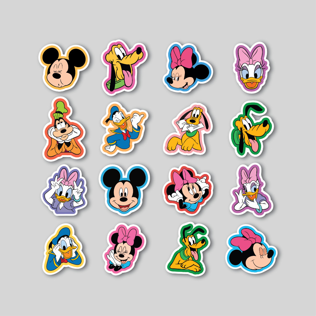MICKEY AND FRIENDS STICKER PACK | TUMBLR LAPTOP STICKER | HELMET ...