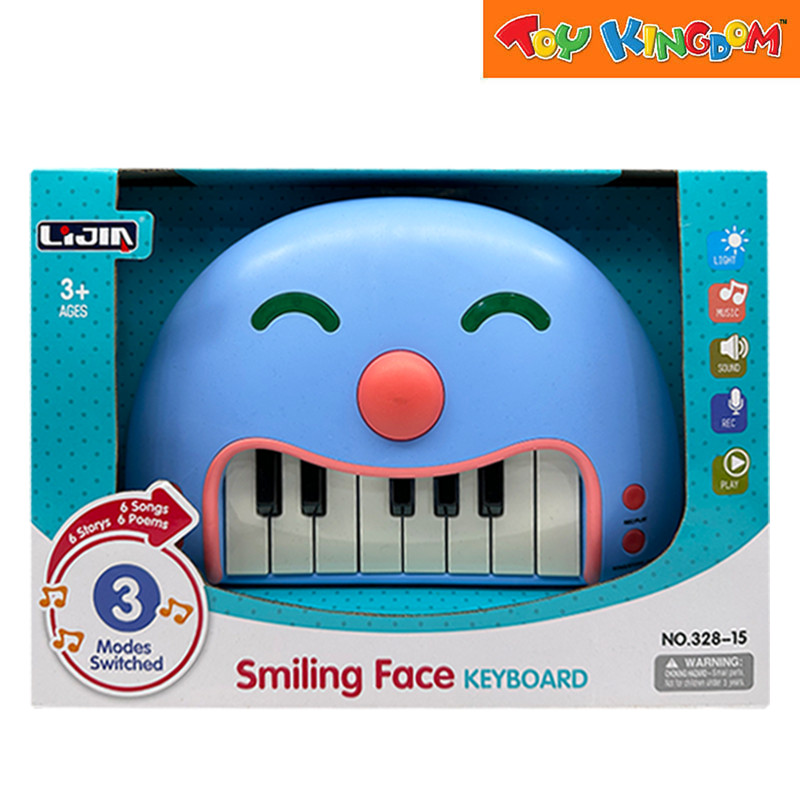 Smiling Face Blue Electric Keyboard | Shopee Philippines