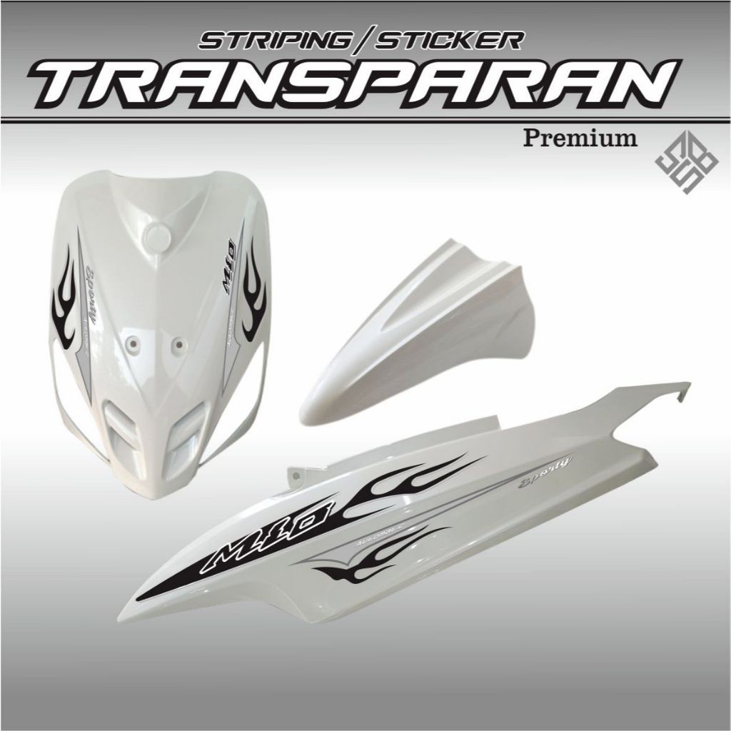 MIO SPORTY TRANSPARENT STRIPING | MIO OLD | NEW DESIGN STICKER YAMAHA ...