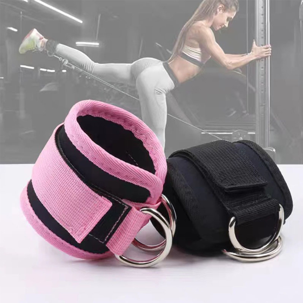 Adjustable Ankle Strap with Reinforced D Rings for Workout Leg ...