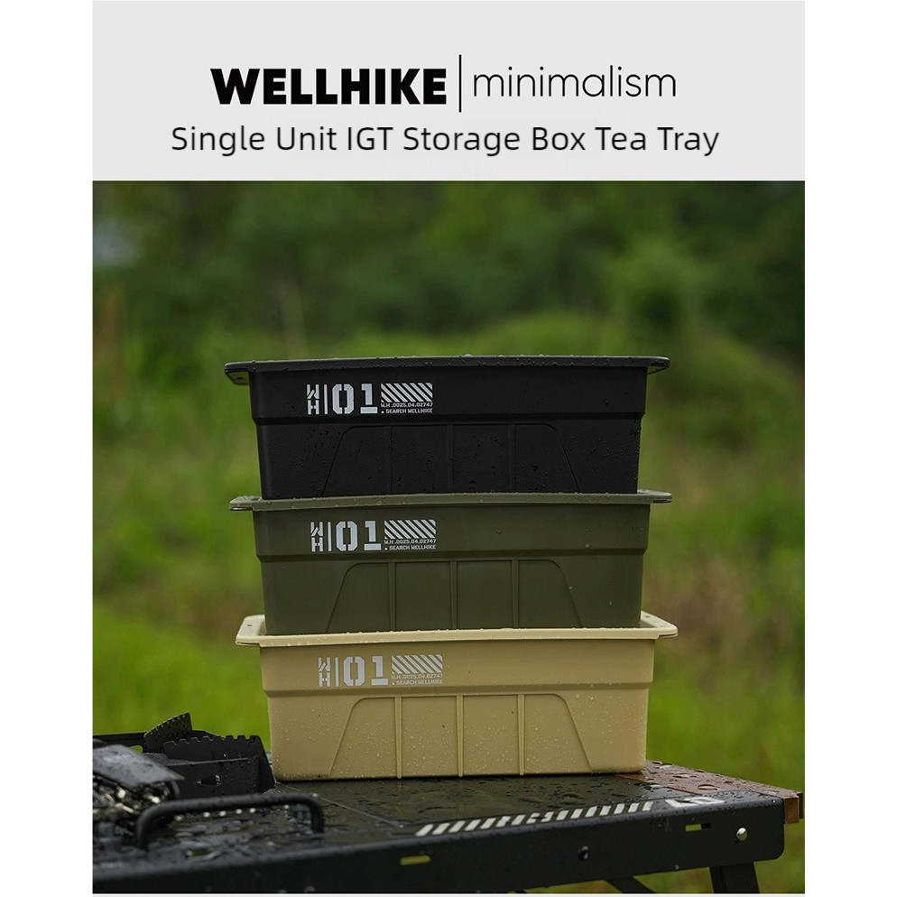Wellhike Outdoor One Unit IGT Storage Box Tea Tray Portable Large ...