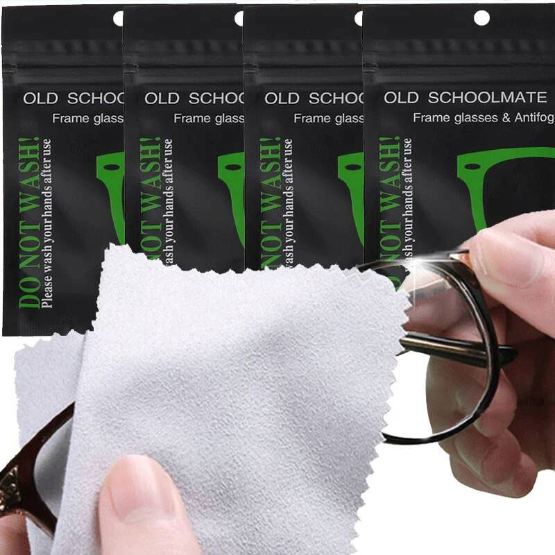Microfiber Anti-Fog Glasses Wipes / Portable Eyeglass Lens Cleaner ...