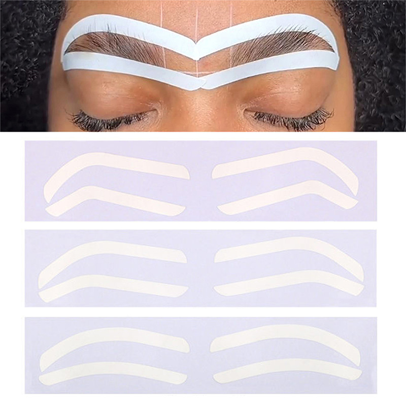 filly Eyebrow Stencil Sticker Brow Shape Tape Microding Eyebrow ...