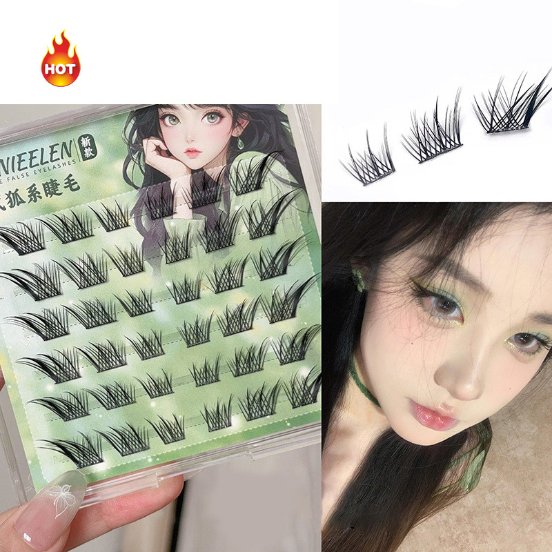 False Eyelashes, And Long, Slanted, Fox Series, Cat Eyes, Curled, Black ...