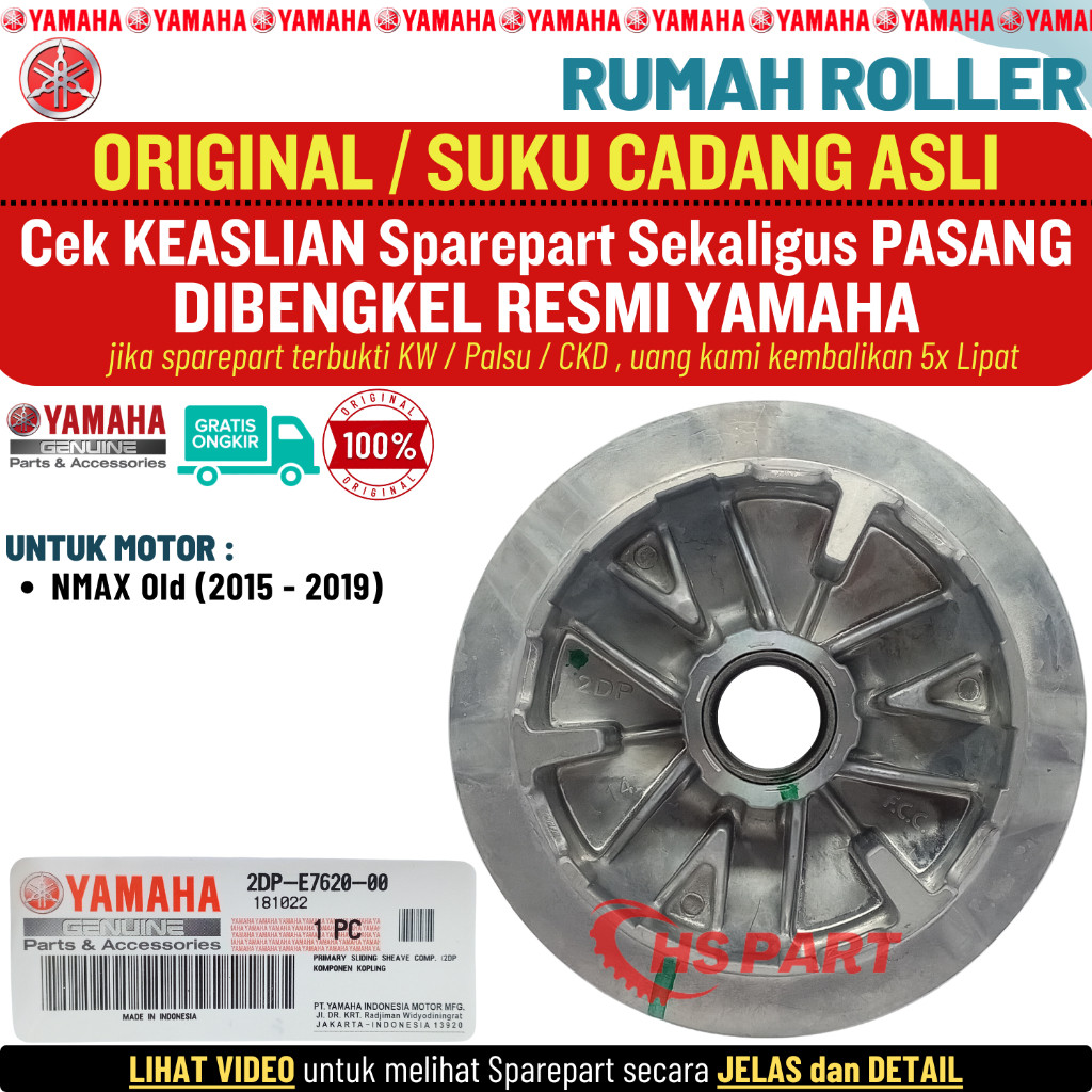 Nmax Old 2DP Roller Housing 2015 2016 2017 2018 2019 Original Yamaha ...