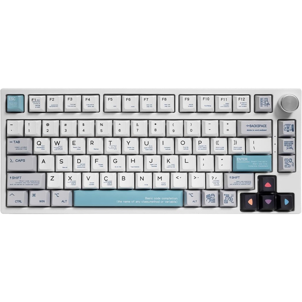 GK GAMAKAY TK75 75% Mechanical Keyboard with Knob Control, Hot Swap RGB ...