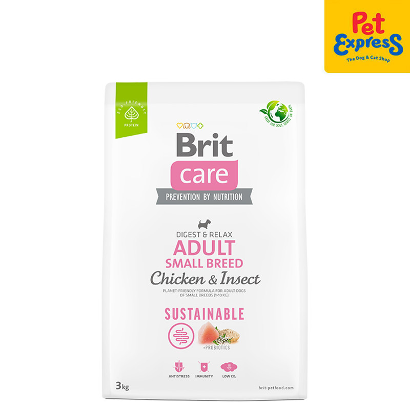BRIT Care Dog Sustainable Adult Medium Breed – Trockenfutter Mit Huhn & Insekten, 3 Kg