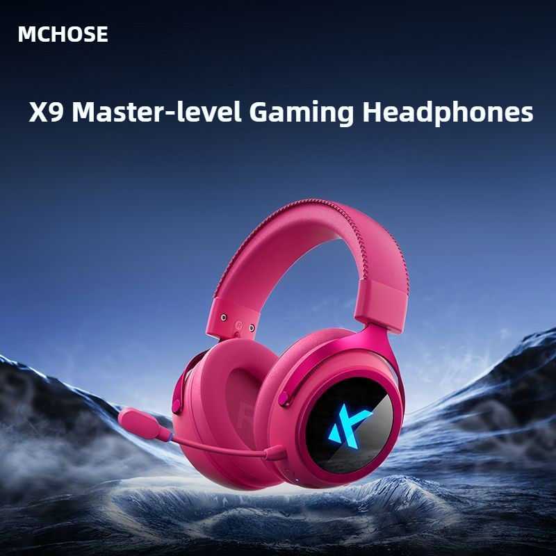 MCHOSE X9 Wireless Gaming Headset Bluetooth FPS Sound Effects  2000mAh with Mic Noise Cancellation Headphone for Esports