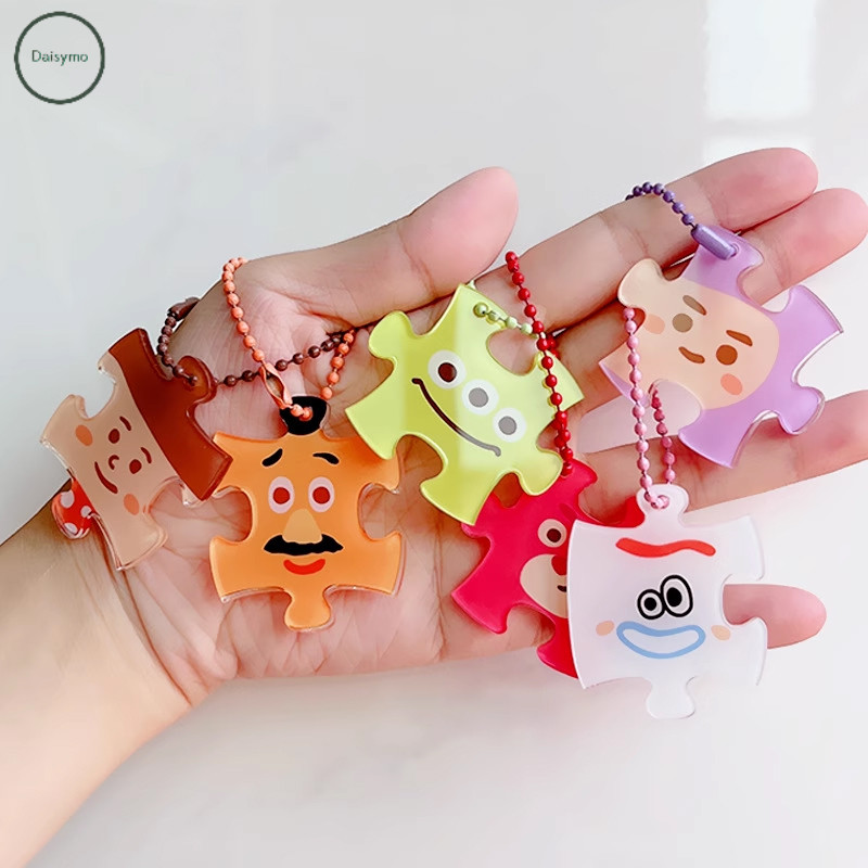 【Daisy】Building Block Puzzle Pendant Cute Cartoon Small Pendant ...