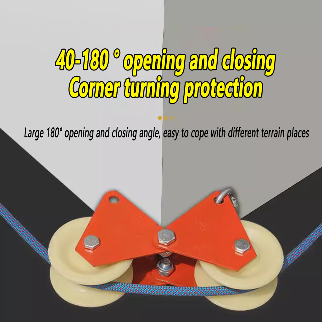 Safety Rope Protection Angle Manual Pulley Rope Retractor High Altitude ...