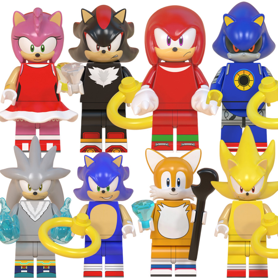 Sonic The Hedgehog Action Figure Teirusu Nakkurusu Amy Rose Silver ...