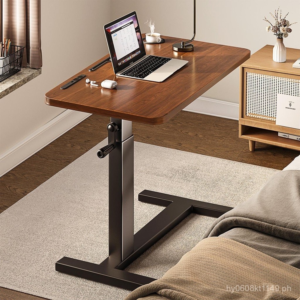 Bedside Table Foldable Desk Work Home Office Desk Small Rectangular ...
