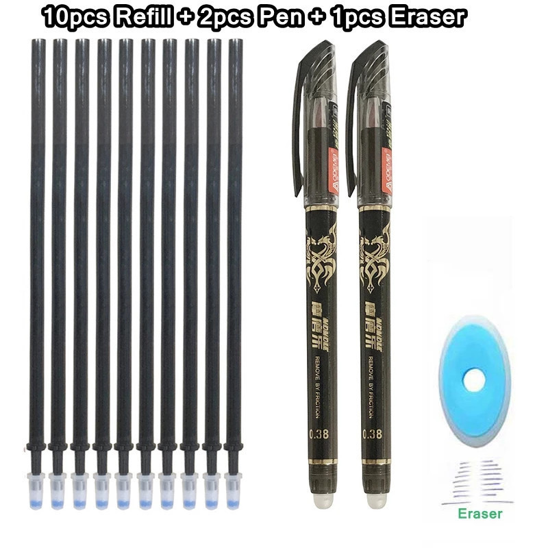 13Pcs/set Erasable Neutral Pen Wipe Magic Heat Friction Correction Pen ...