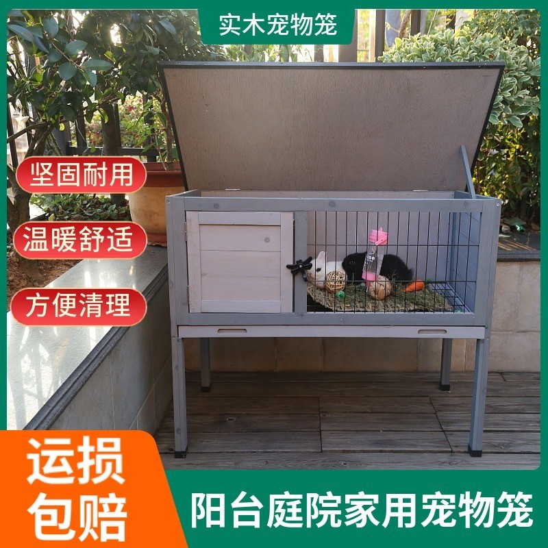Outdoor Outdoor Wooden Luxury Rabbit Cage Ludding Chicken Cage Outdoor ...