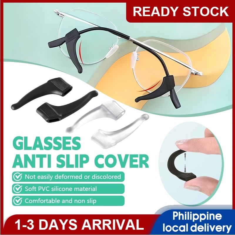 PVC Anti-slip Soft Silicone Glasses Frame Ear Grip Large Size Ear Hooks ...