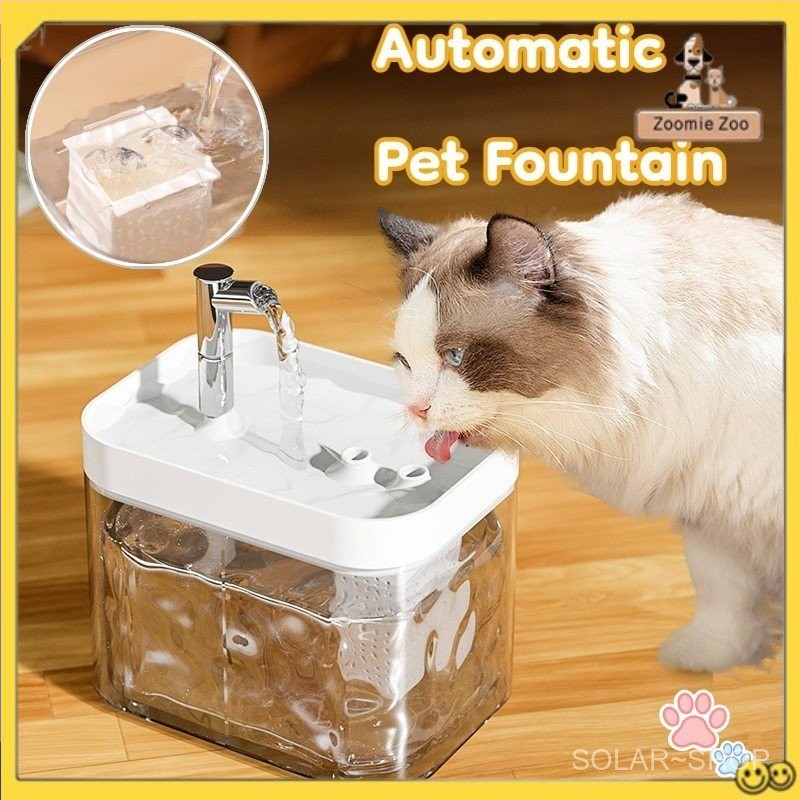 Large Automatic Pet Dog Cat Water Fountain Mute Pump Circulating Filter  Smart Pet Drinking Dispenser