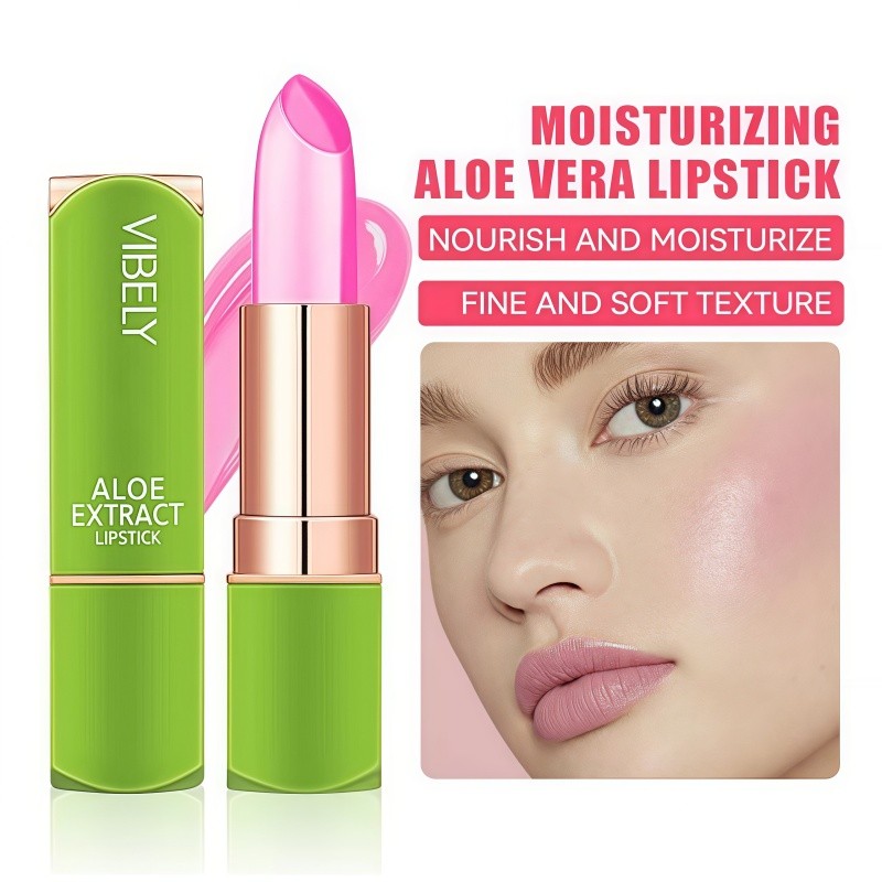 VIBELY Aloe Lipstick Color Changing Long Lasting Moisturizing Jelly Lipstick  Lipgloss Non-stick Cup | Shopee Philippines