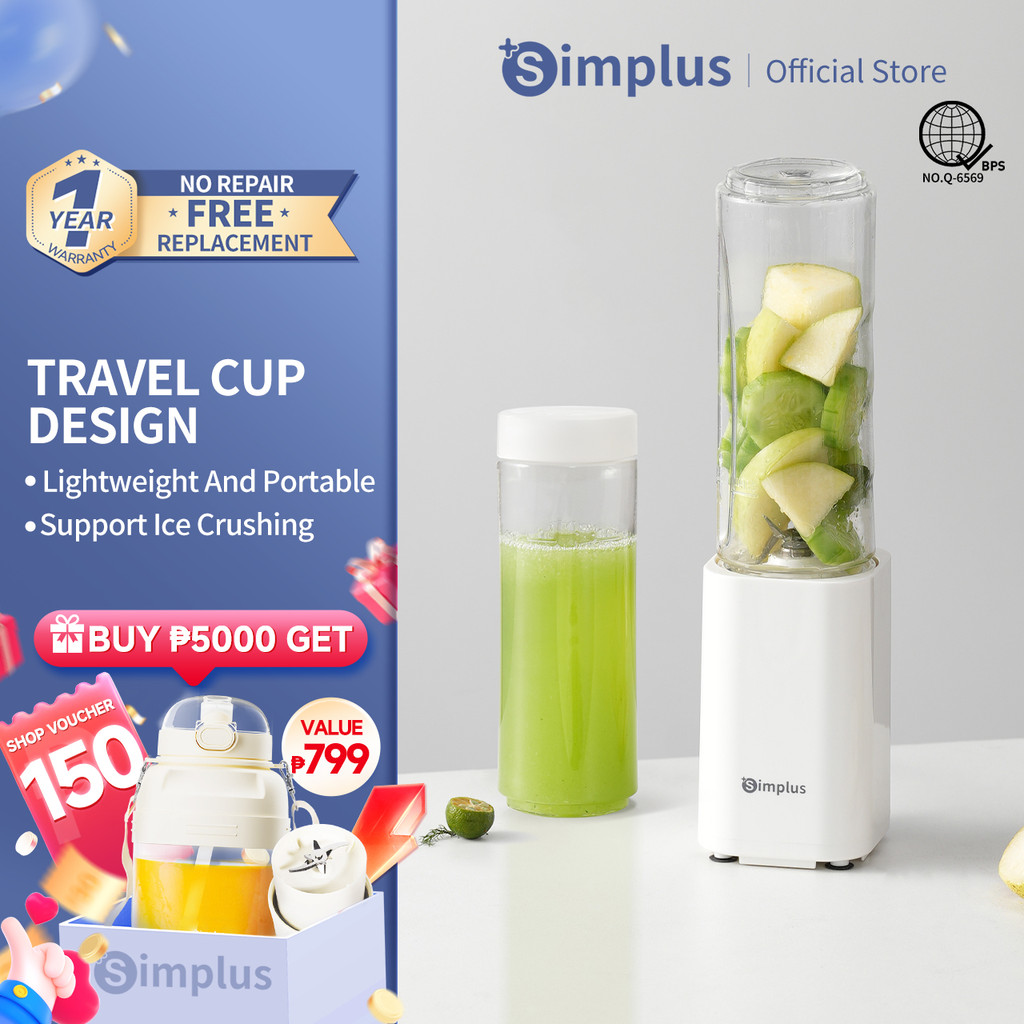 Simplus Portable Food Processor Household Blender Compact Juicer with ...