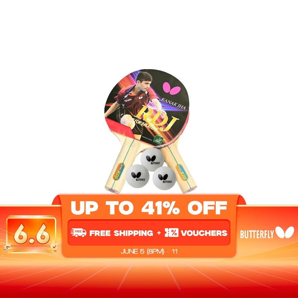 Butterfly Table Tennis Racket RDJ 2-Player Set | Shopee Philippines