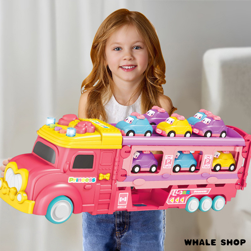 【Princess Container Truck】Girls Educational Storage Set | Launching ...