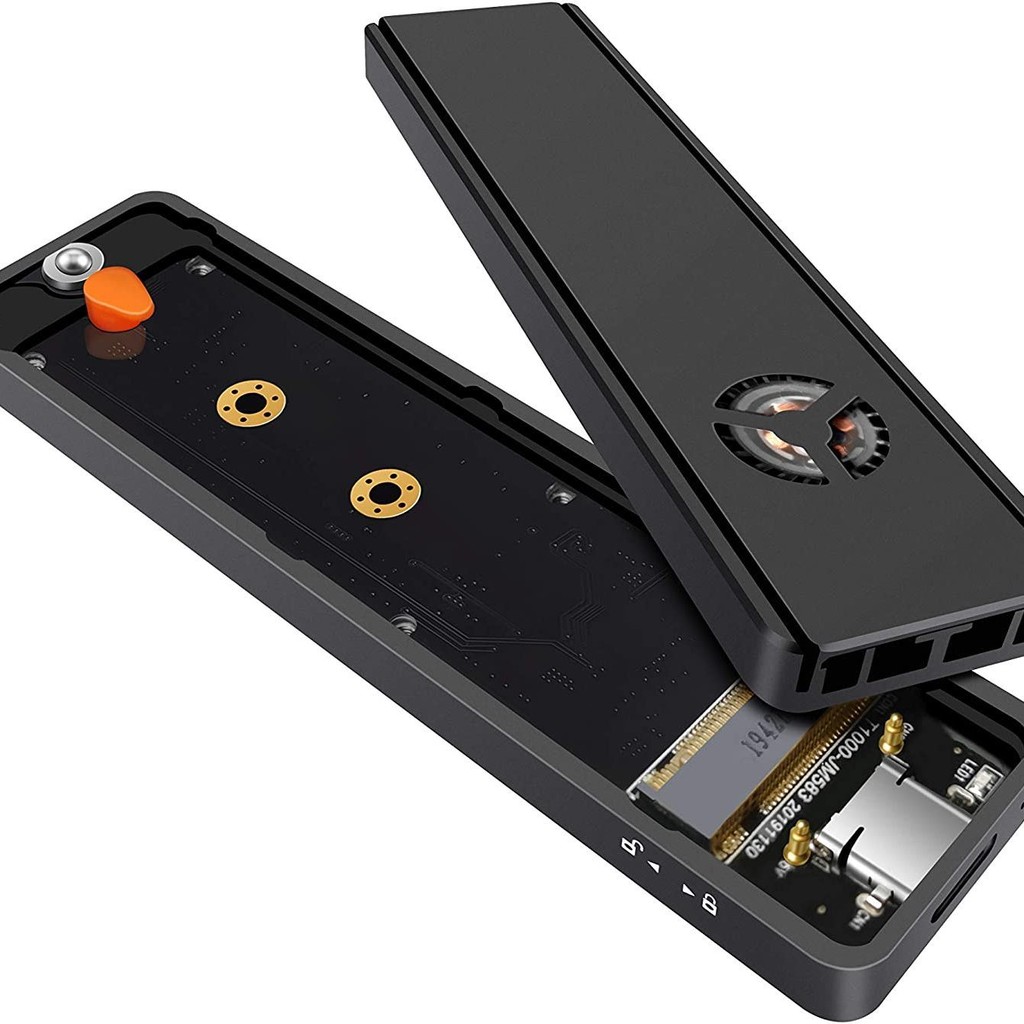 GME M.2 SSDNVME Mobile Hard Disk Box 2230 to 2280 Universal Fan Active ...