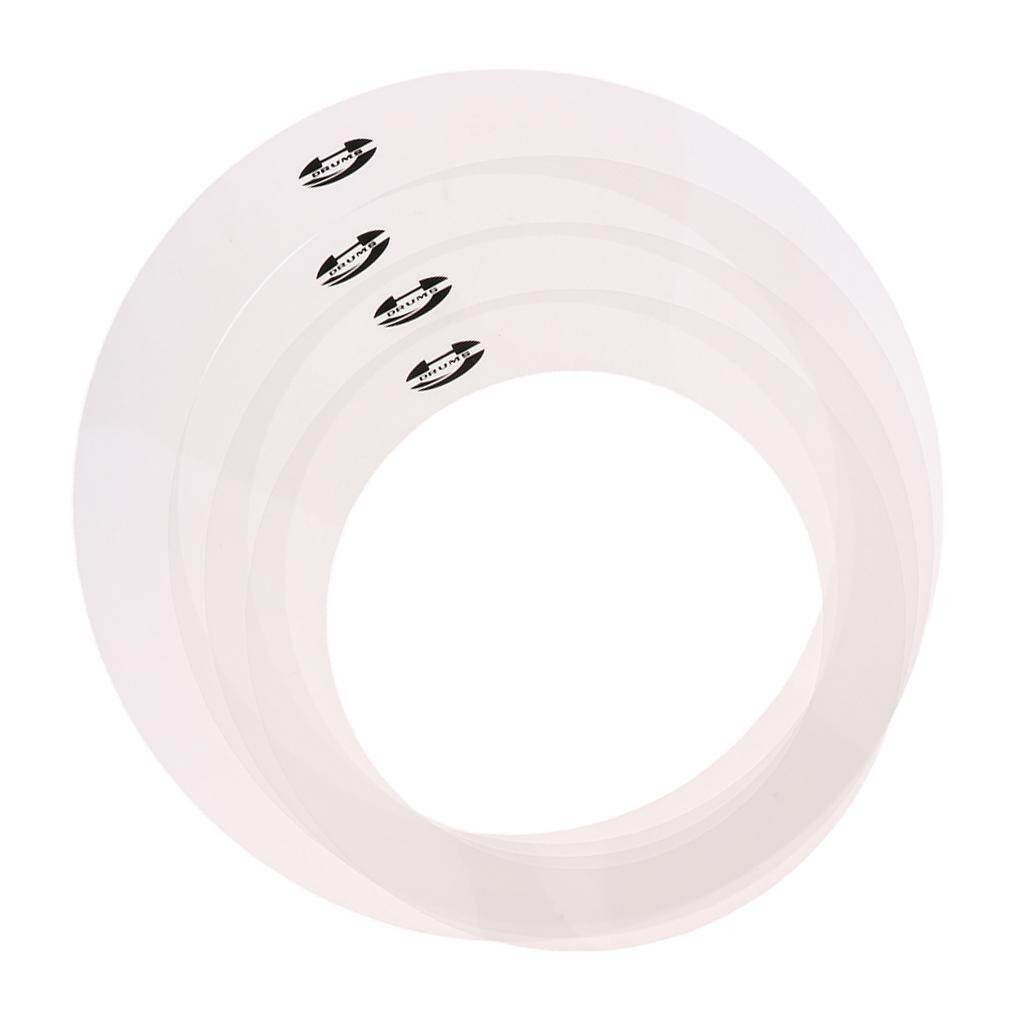 CCCOOL 4 Pack Drum Muffler Dampening Rings Tone Control 10'' 12'' 14 ...
