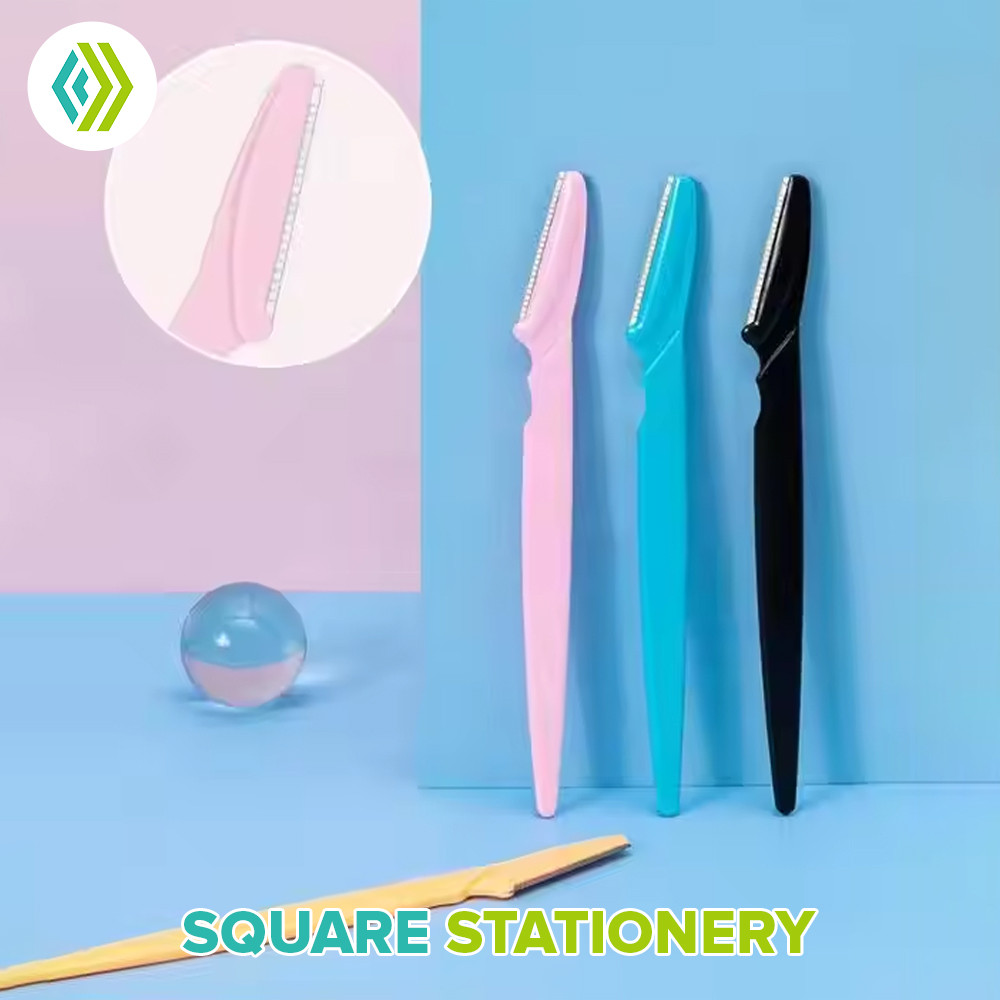 Square Portable Size Eyebrow Trimmer Face Shaver Blade 1pc (Random ...
